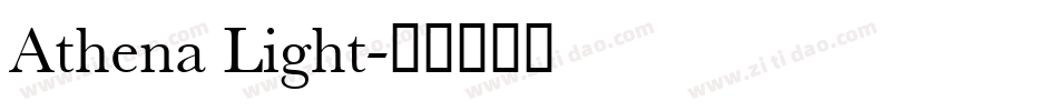 Athena Light字体转换